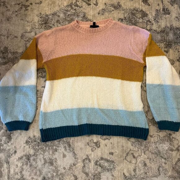 TOPSHOP Candy Stripe Sweater - Picture 1 of 4
